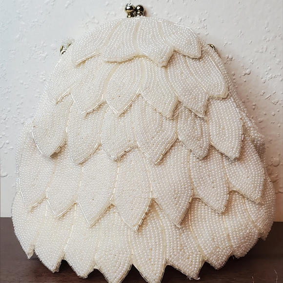 Vintage Hand Beaded Evening Bag